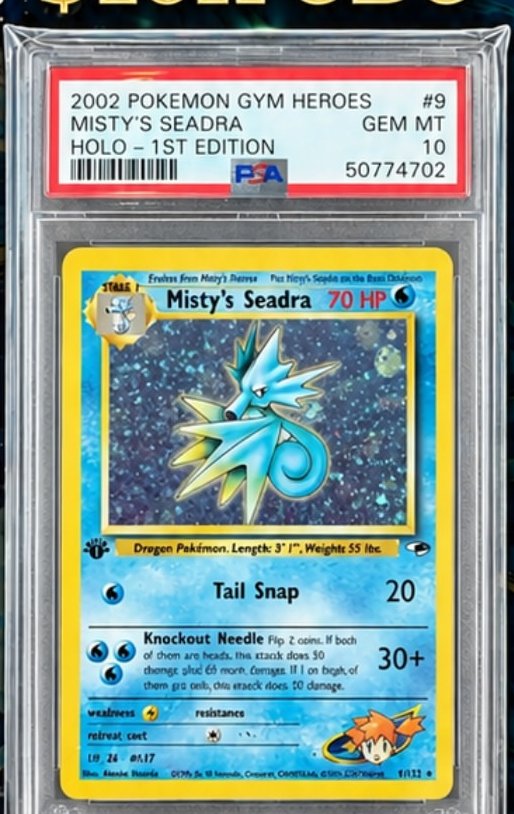 Misty's Seadra PSA GEM MT 10