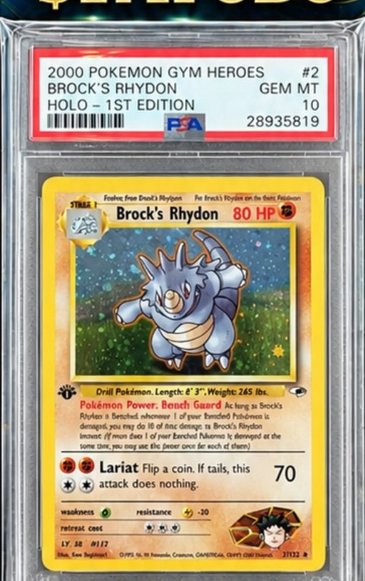 Brock's Rhydon PSA GEM MT 10