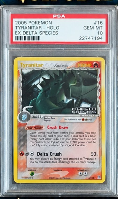 Tyranitar PSA GEM MT 10