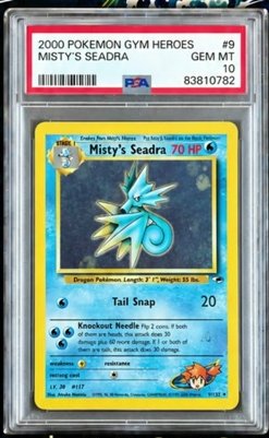Misty's Seadra PSA GEM MT 10