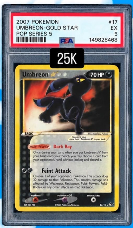 Umbreon-Gold STAR PSA EX 5