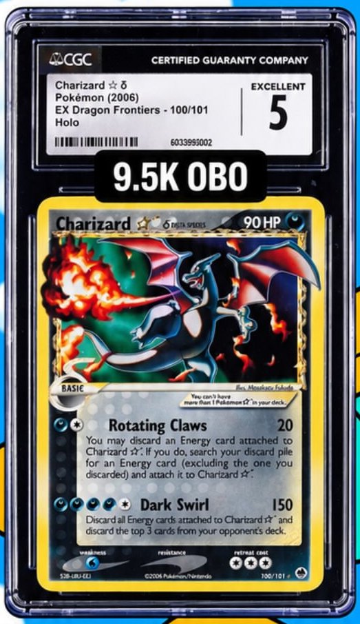 Charizard CGC EXCELLENT 5