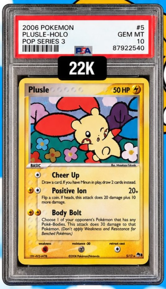Plusle PSA GEM MT 10