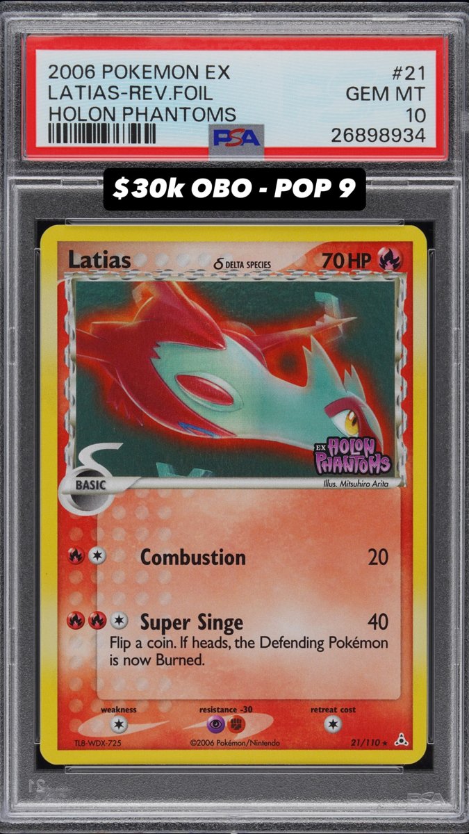 Latias Δ PSA GEM MT 10
