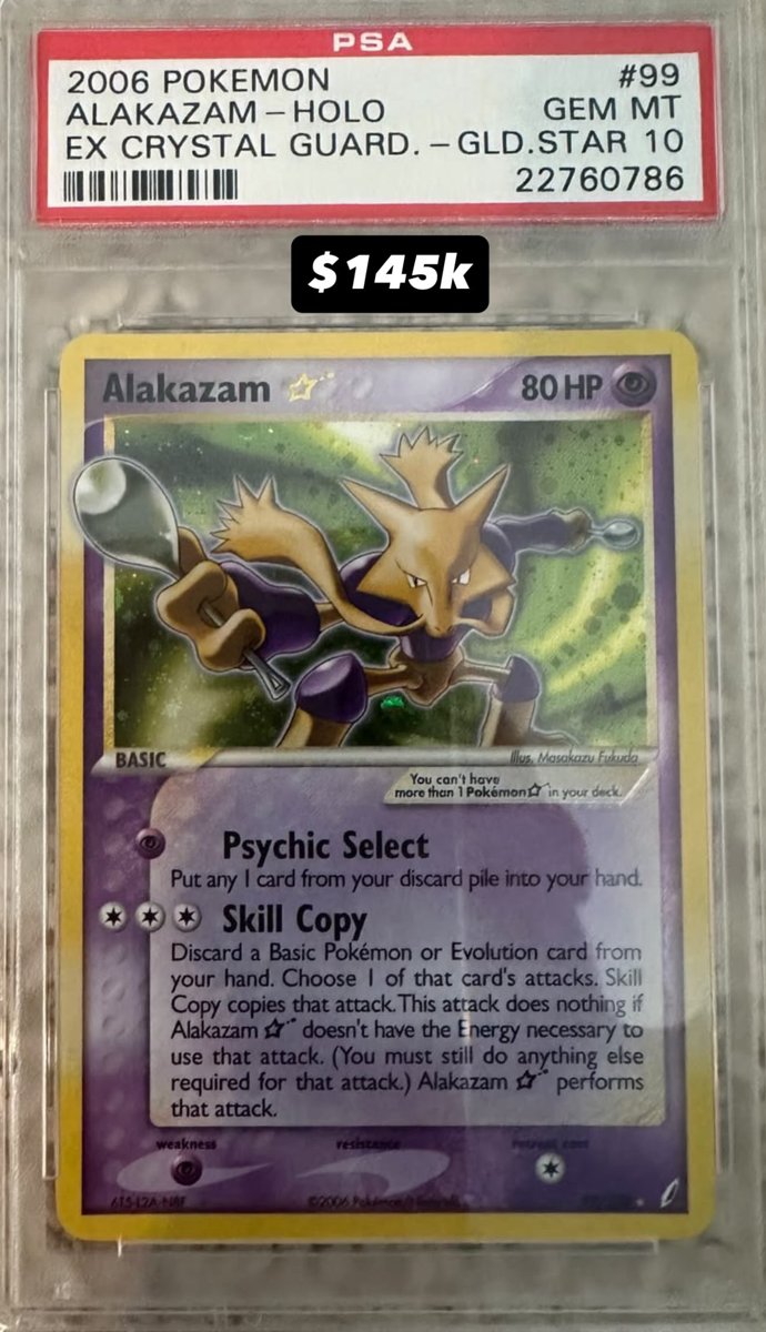 Alakazam PSA GEM MT 10