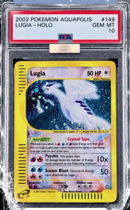 Lugia PSA GEM MT 10