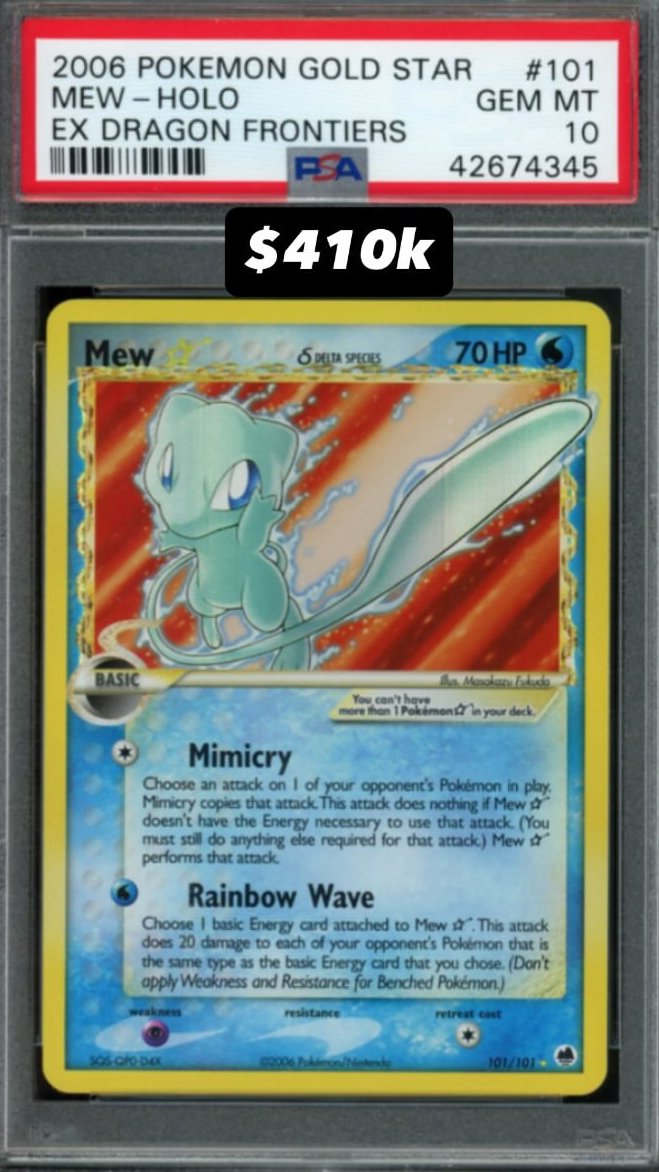 Mew PSA GEM MT 10