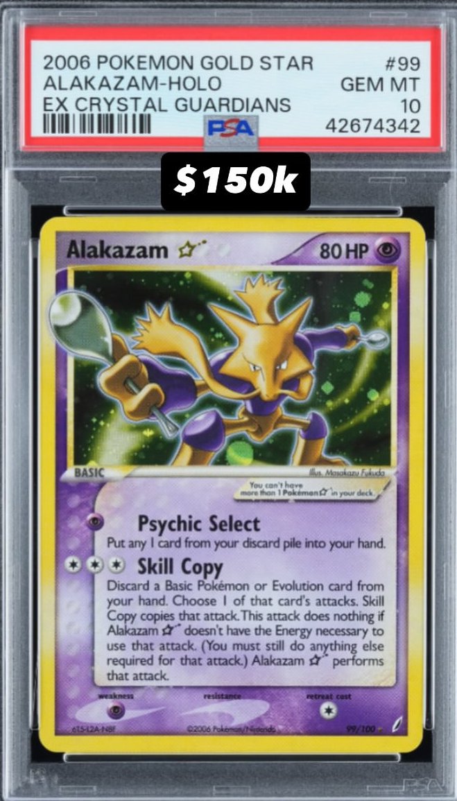 Alakazam PSA GEM MT 10