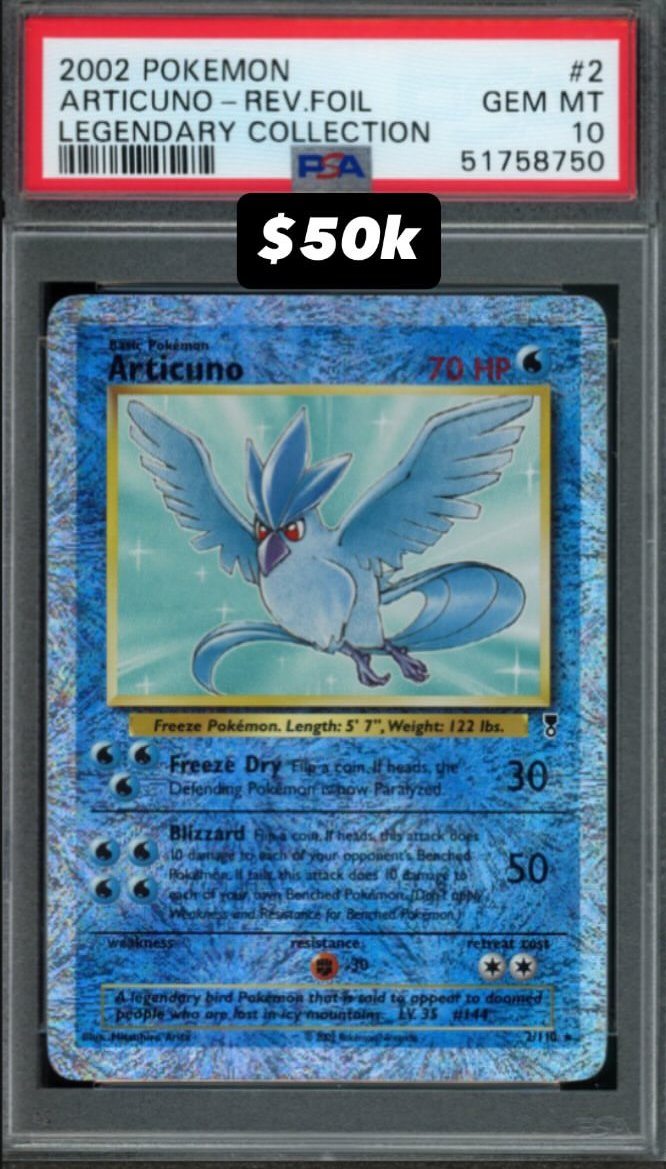Articuno PSA GEM MT 10