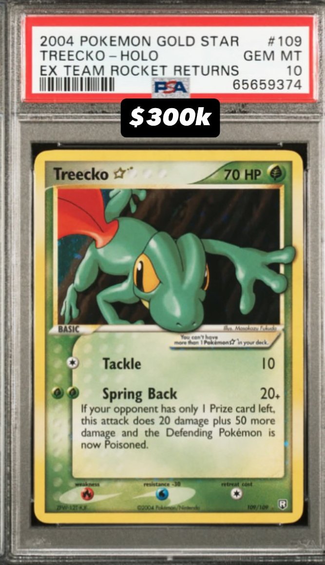 Treecko PSA GEM MT 10