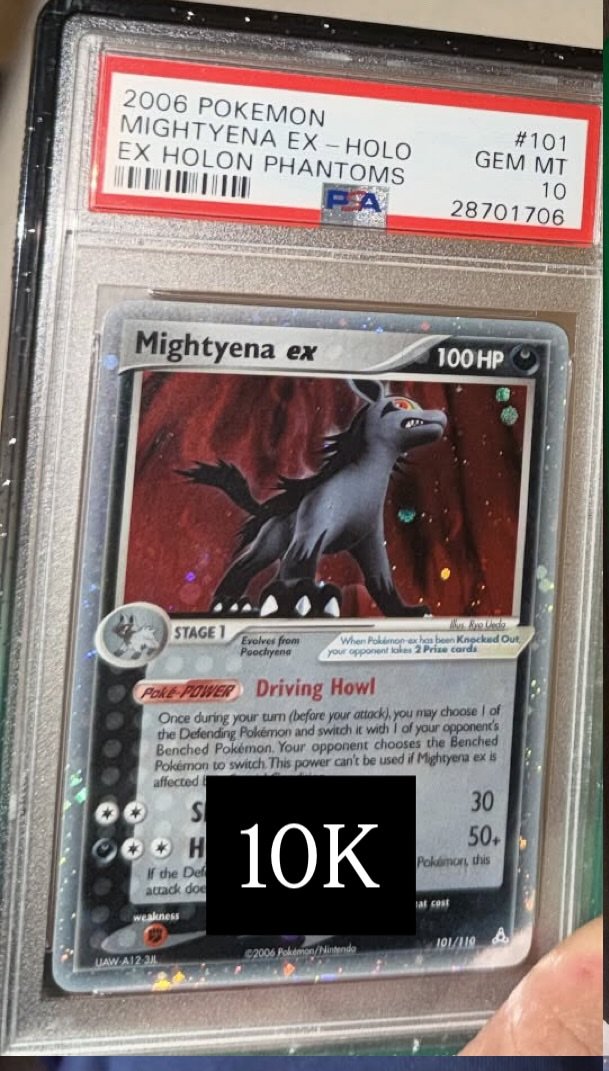 MIGHTYENA EX PSA GEM MT 10