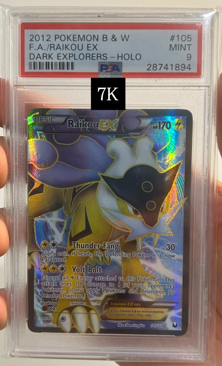 Raikou EX PSA MINT 9