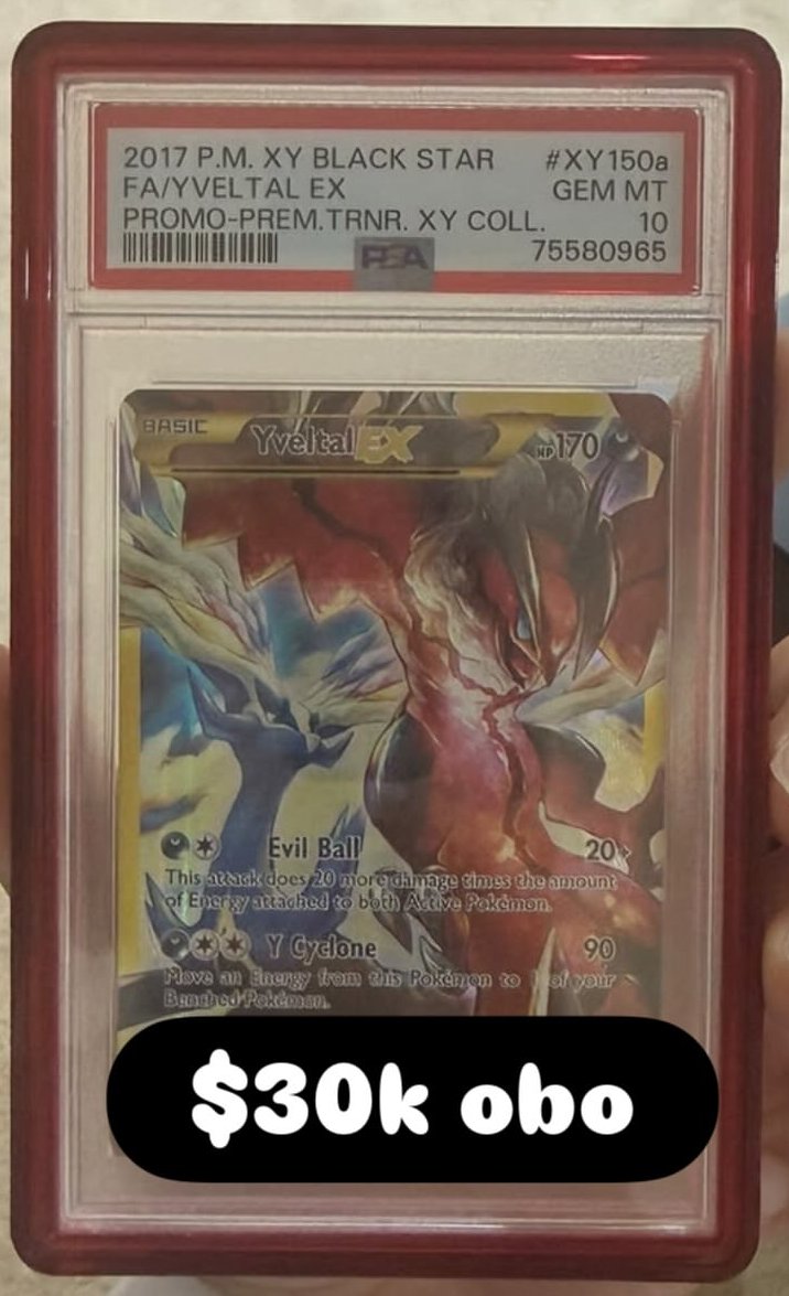 Yveltal EX PSA GEM MT 10