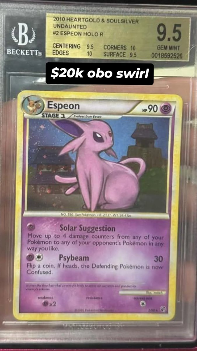 Espeon BGS 9.5