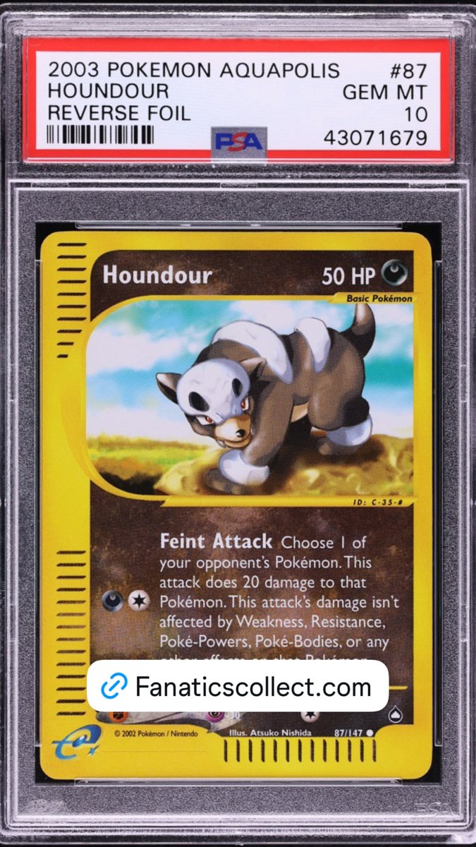 Houndour PSA GEM MT 10