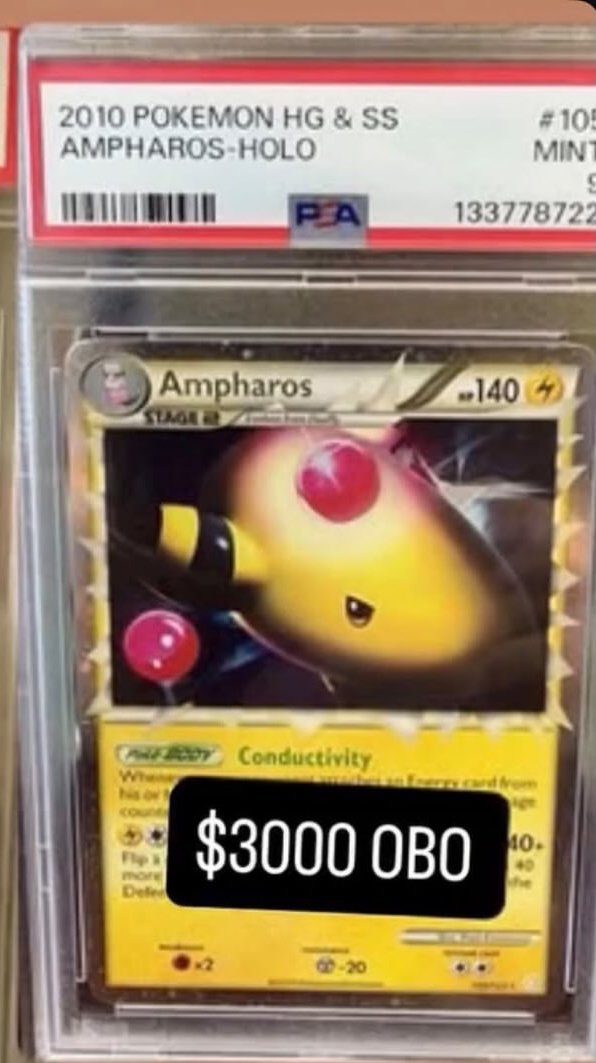 Ampharos PSA MINT 9