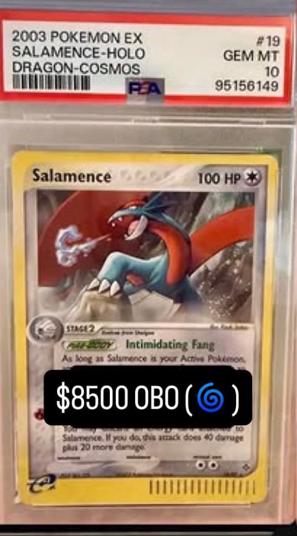 Salamence PSA GEM MT 10