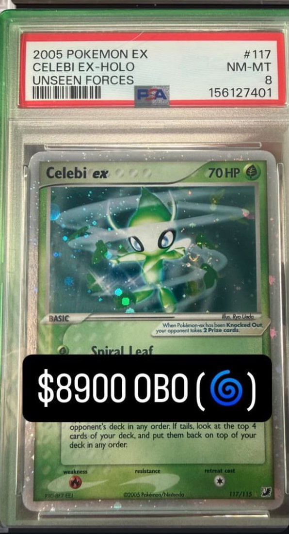 Celebi EX PSA NM-MT 8