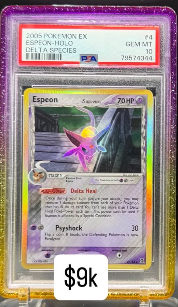 Espeon PSA GEM MT 10