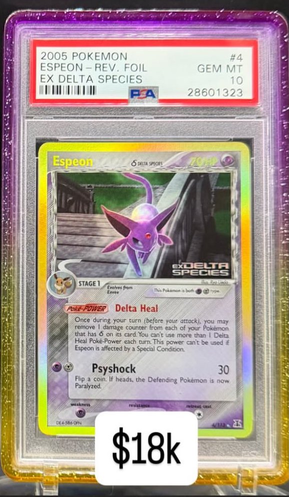 Espeon PSA GEM MT 10