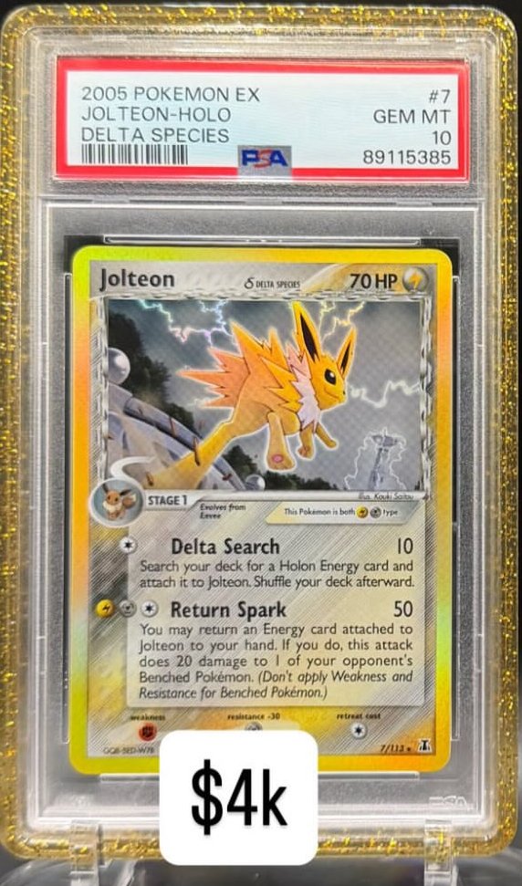 Jolteon PSA GEM MT 10