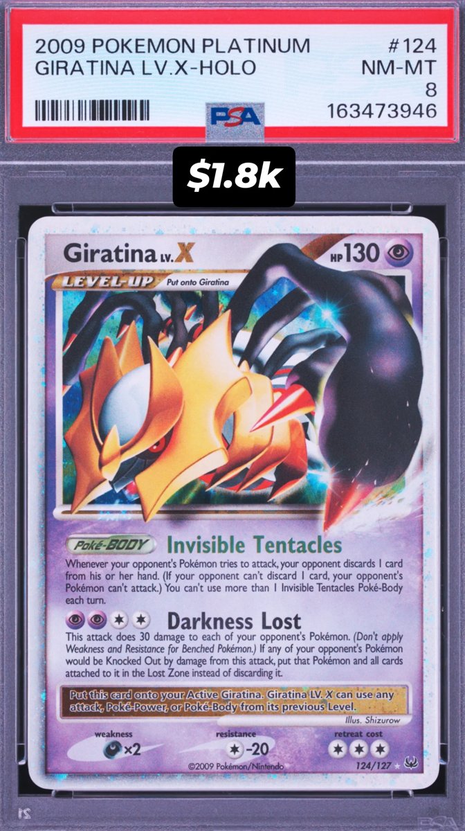 Giratina Lv X PSA NM-MT 8