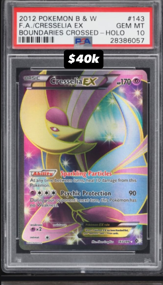 Cresselia EX PSA GEM MT 10