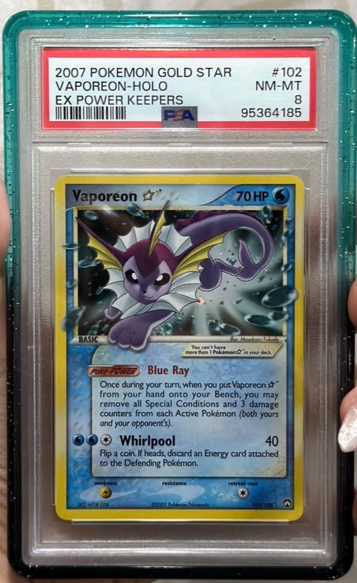 Vaporeon PSA NM-MT 8