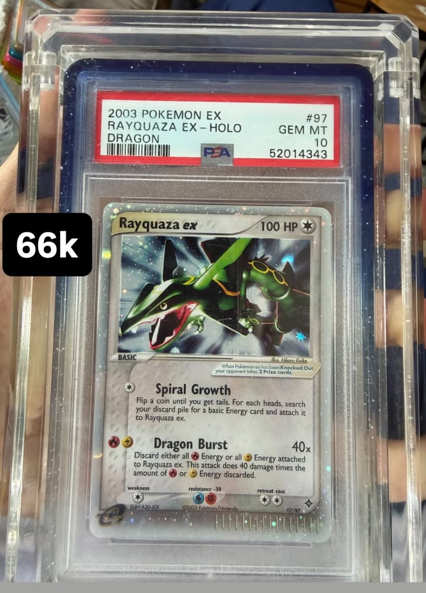 Rayquaza EX PSA GEM MT 10