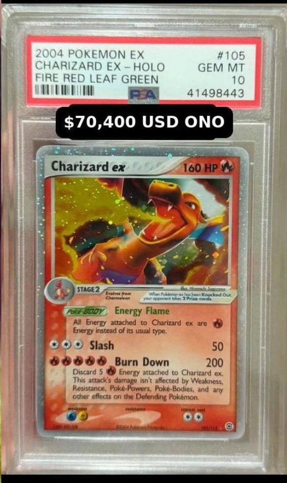 Charizard EX PSA GEM MT 10