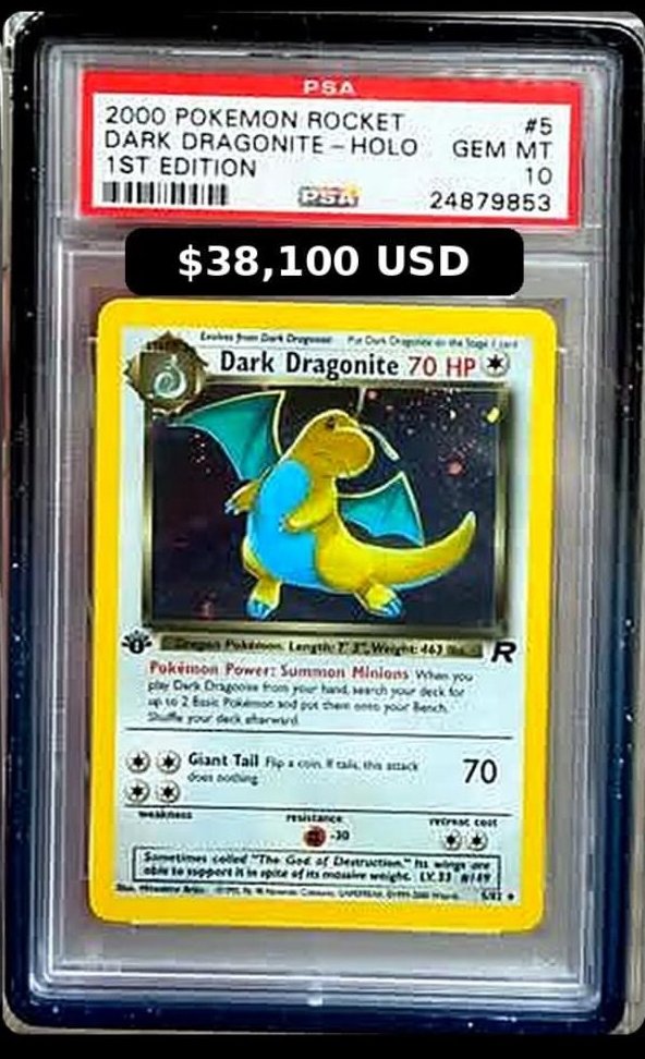 Dark Dragonite PSA GEM MT 10