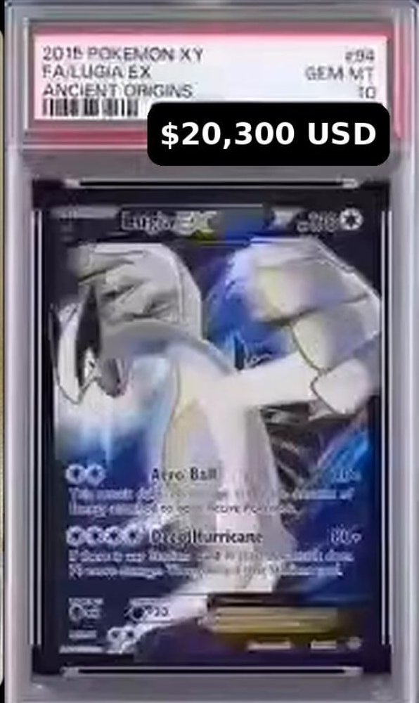 Lugia-ex PSA GEM MT 10