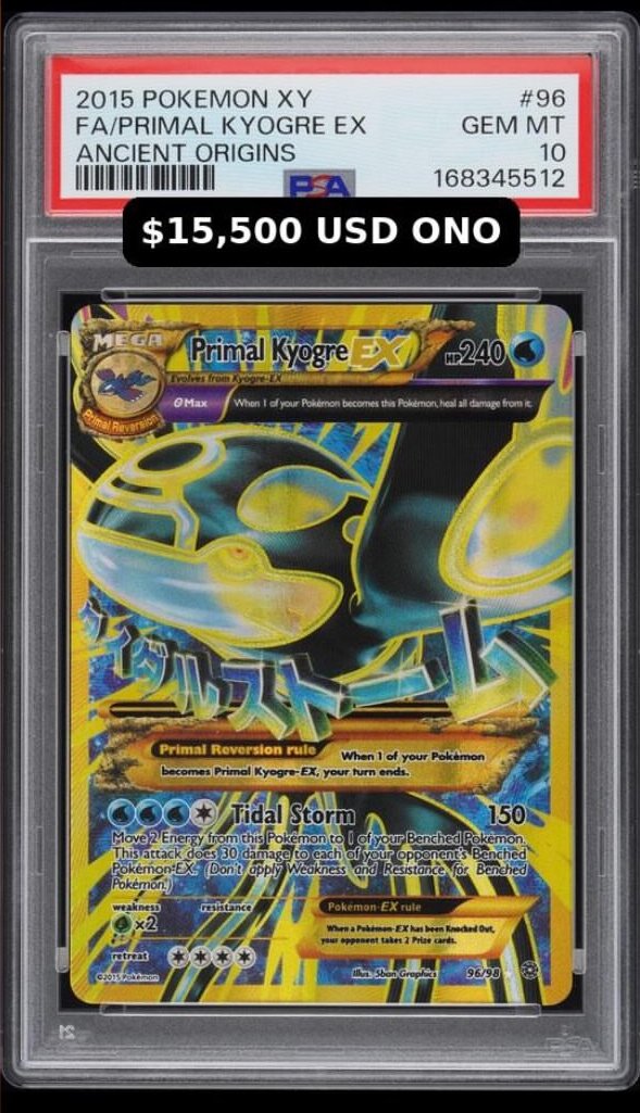Primal Kyogre EX PSA GEM MT 10