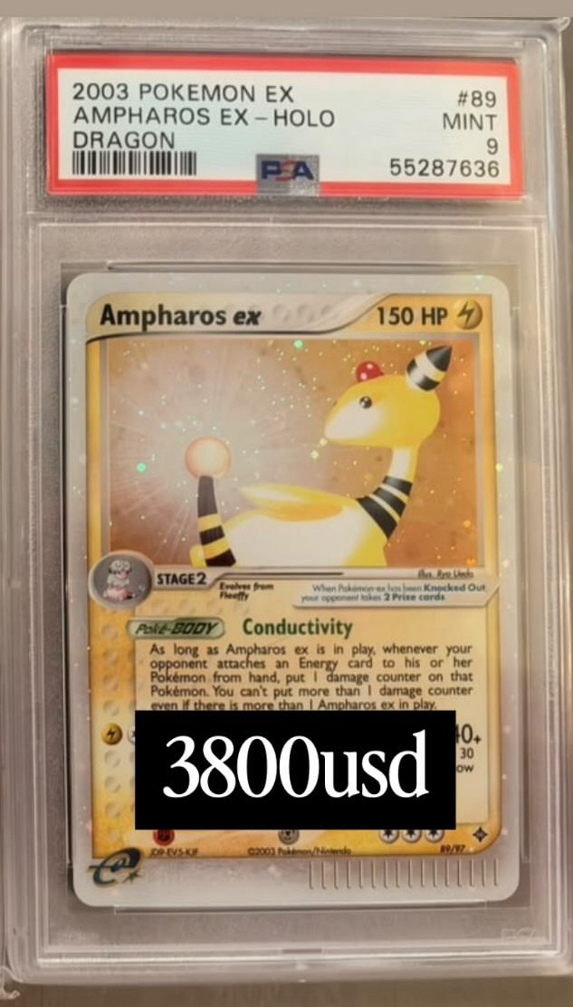 Ampharos EX PSA MINT 9