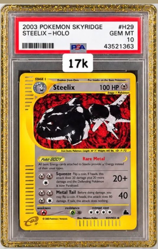 Steelix PSA GEM MT 10