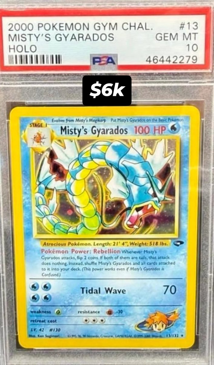 Misty's Gyarados PSA GEM MT 10
