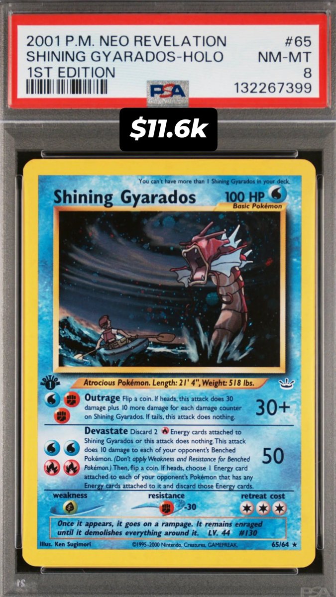 Shining Gyarados PSA NM-MT 8