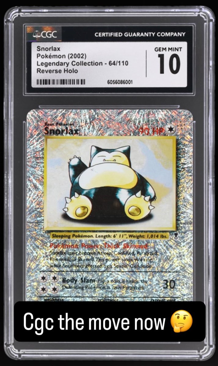 Snorlax CGC GEM MINT 10