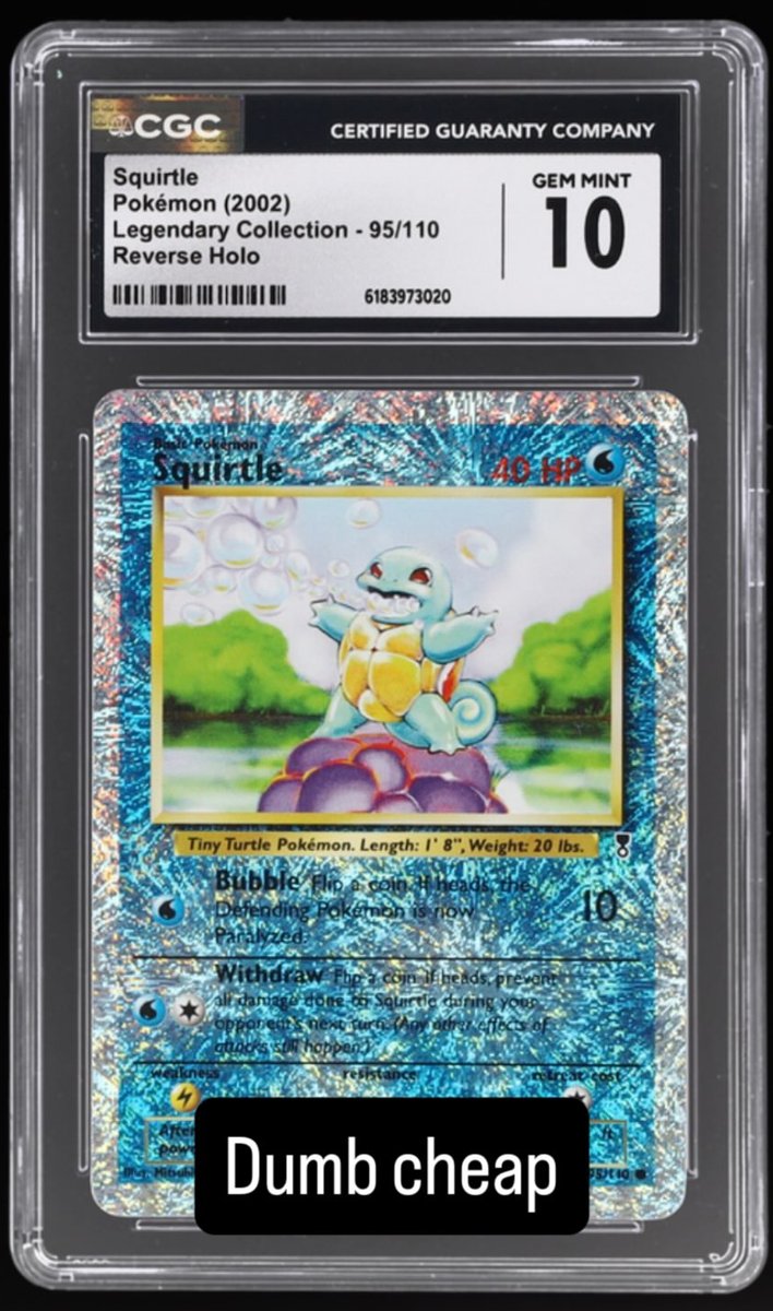 Squirtle CGC GEM MINT 10