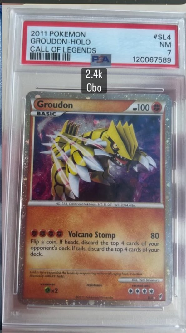 Groudon PSA NM 7
