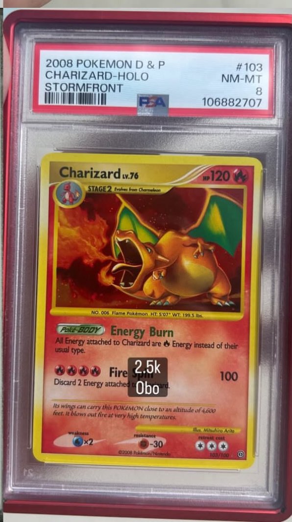 Charizard PSA NM-MT 8