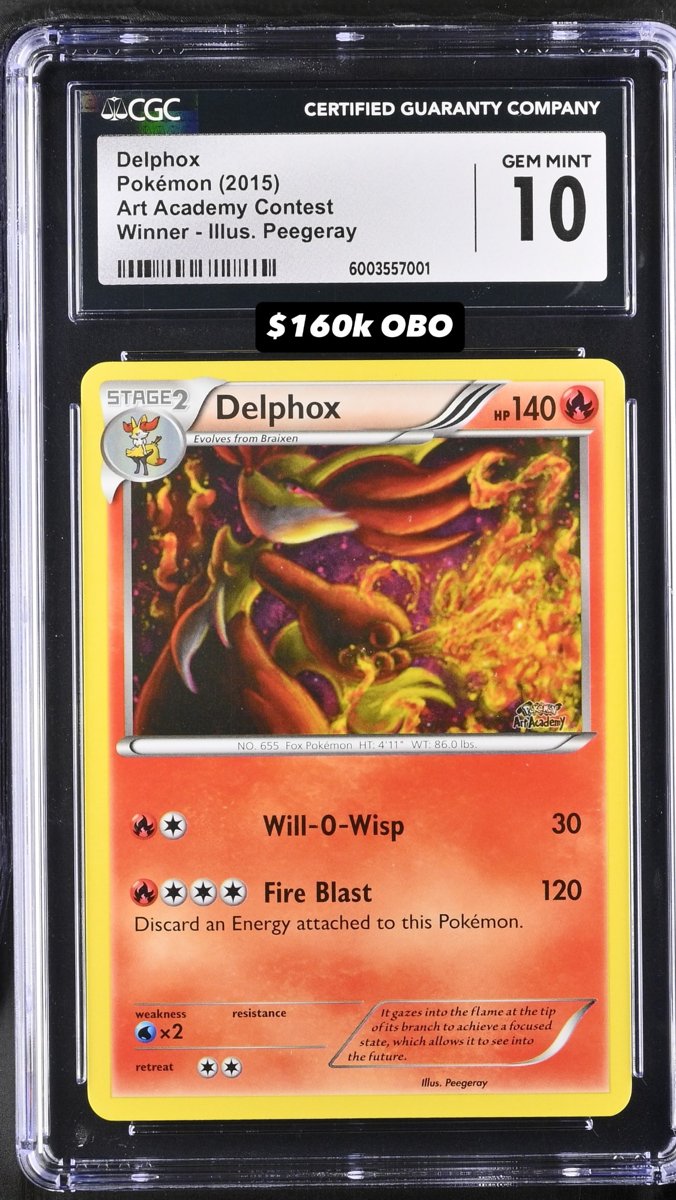 Delphox CGC GEM MINT 10
