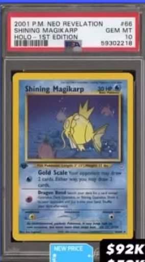 Shining Magikarp PSA GEM MT 10