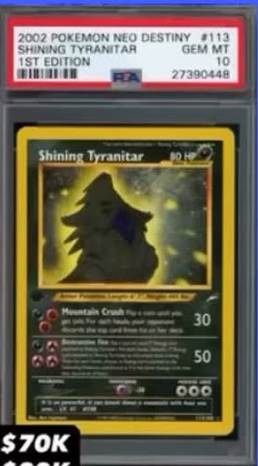 Shining Tyranitar PSA GEM MT 10