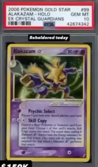 Alakazam PSA GEM MT 10