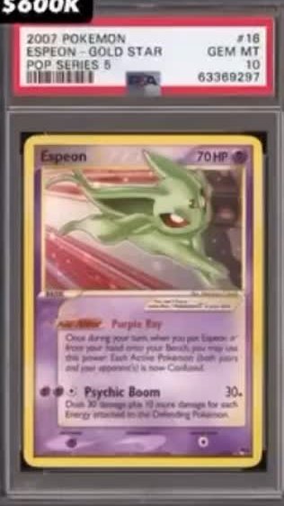 Espeon-Gold STAR PSA GEM MT 10