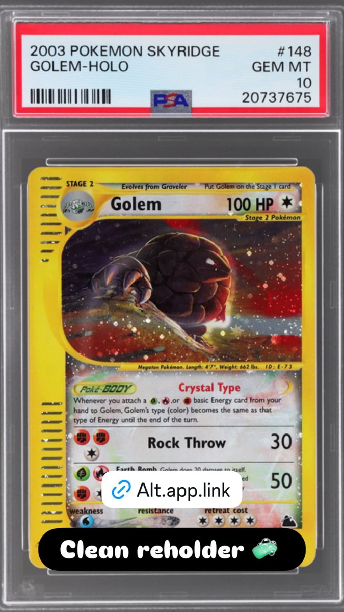 Golem PSA GEM MT 10