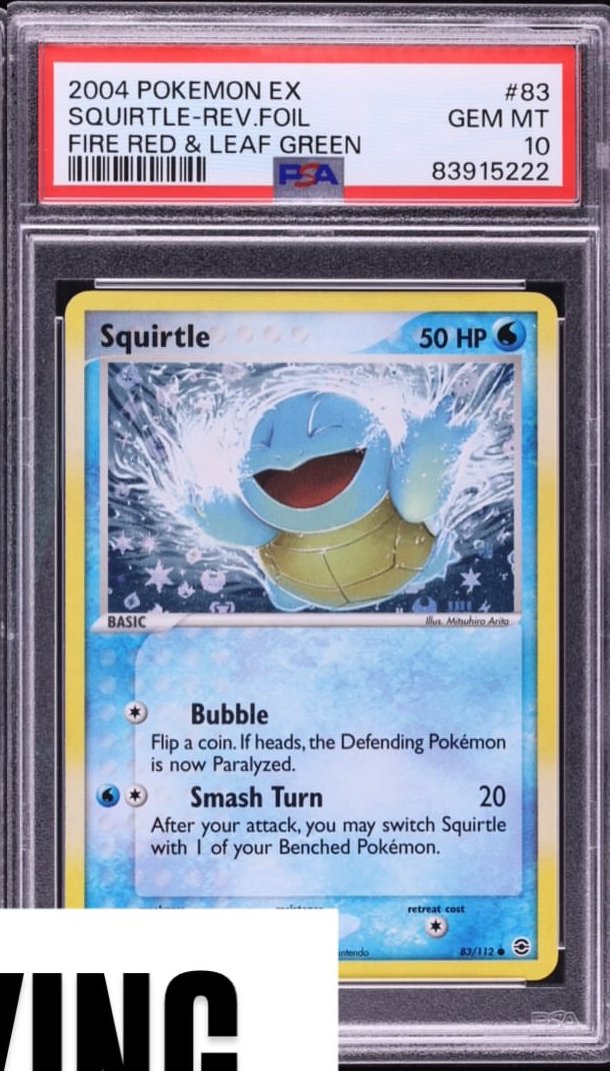 Squirtle PSA GEM MT 10