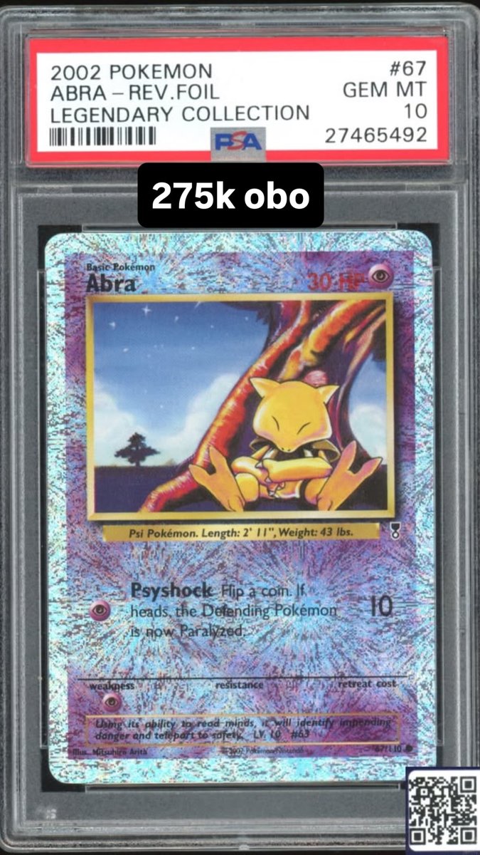Abra PSA GEM MT 10