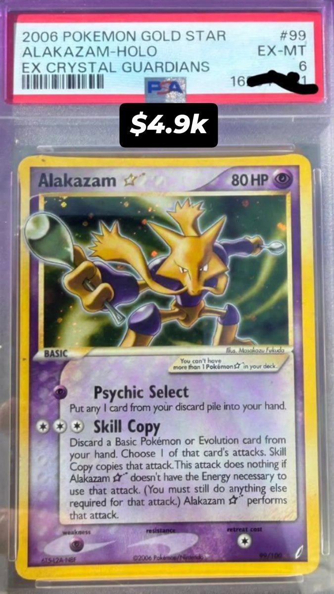 Alakazam PSA EX-MT 6